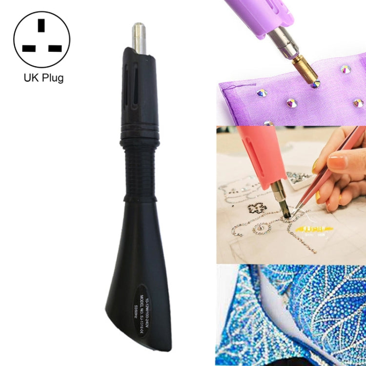 DIY Manual Stamping Tools Portable Dot Drill Pen, Specification: — UK Plug Black