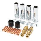 Welding Torch Insulation Sleeve Cover Nozzle Head Spring Tool Spare Kit — 19 PCS / Set