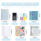 A6 Handheld Zipper Bag Type Large Capacity Cash Budget Book Handbook — Yellow