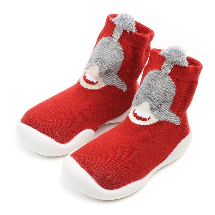 D2201 Children Cartoon Tube Floor Socks Knitted Soft Bottom Baby Shoes Socks — 24-25