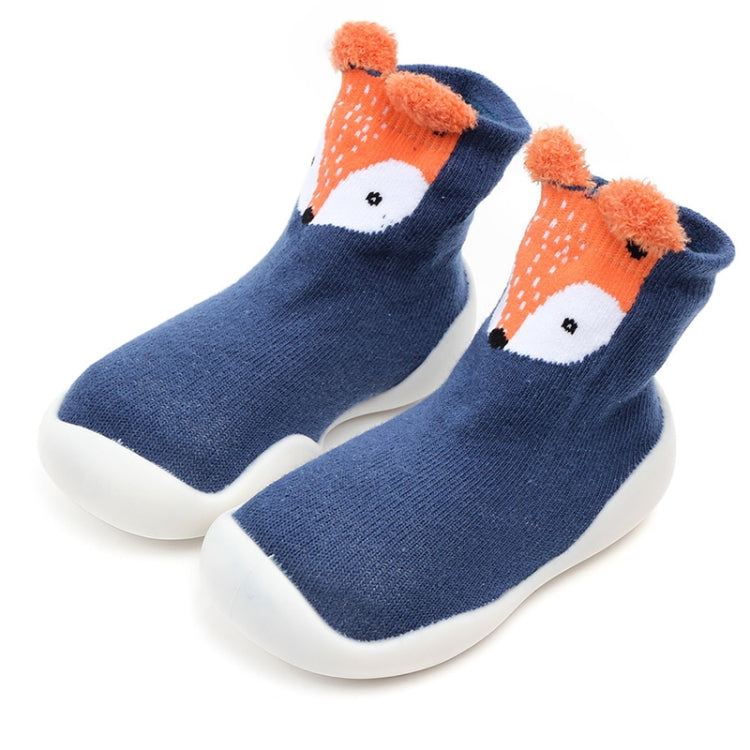 D2201 Children Cartoon Tube Floor Socks Knitted Soft Bottom Baby Shoes Socks — Yellow Lion