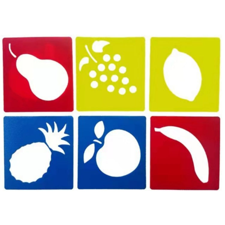 Children DIY Drawing Stencil Colorful Hollow Copy Board — H-13