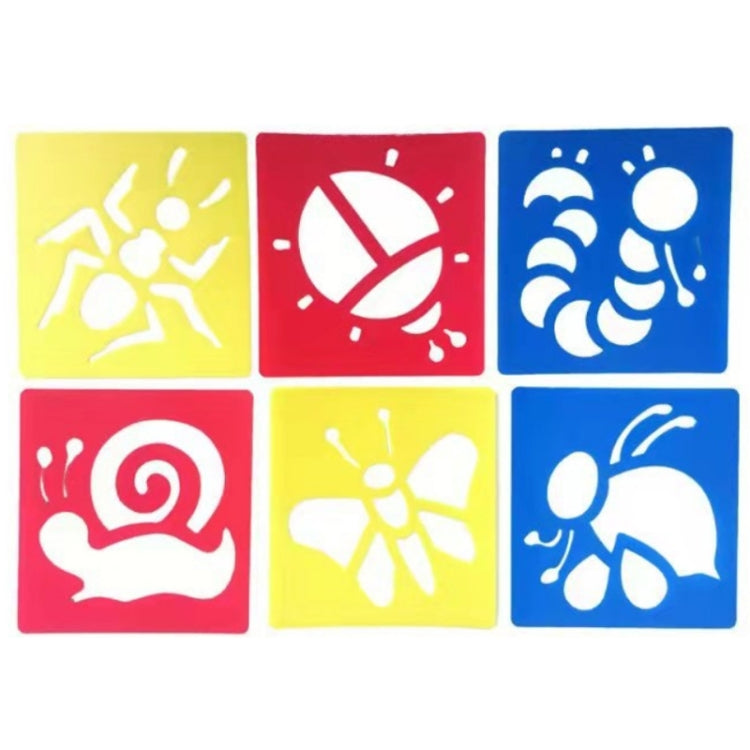 Children DIY Drawing Stencil Colorful Hollow Copy Board — H-16