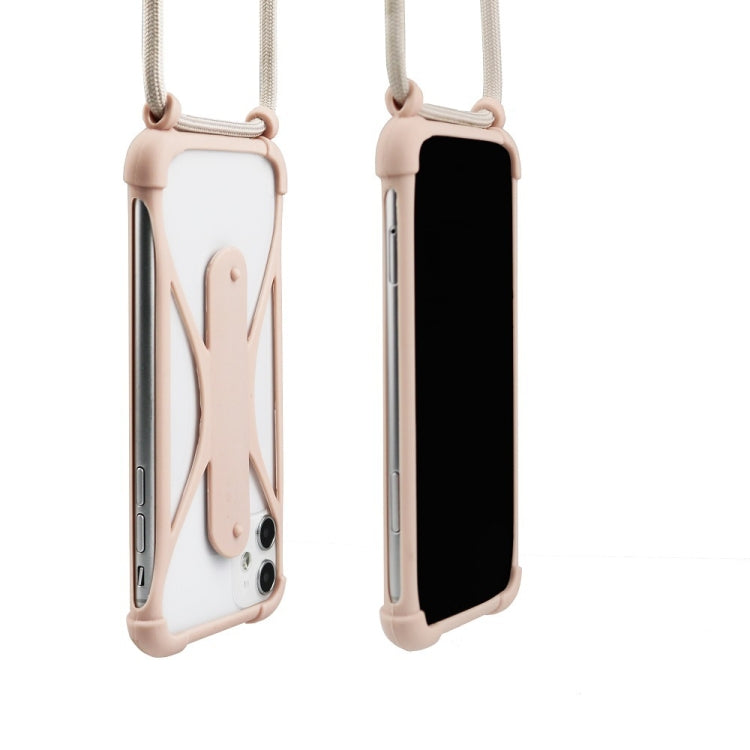 Universal Cell Phone Silicone Lanyard Strap Case With Detachable Neckstrap