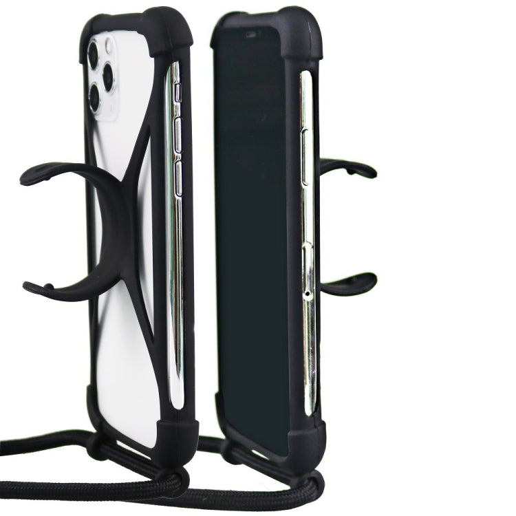 Universal Cell Phone Silicone Lanyard Strap Case With Detachable Neckstrap