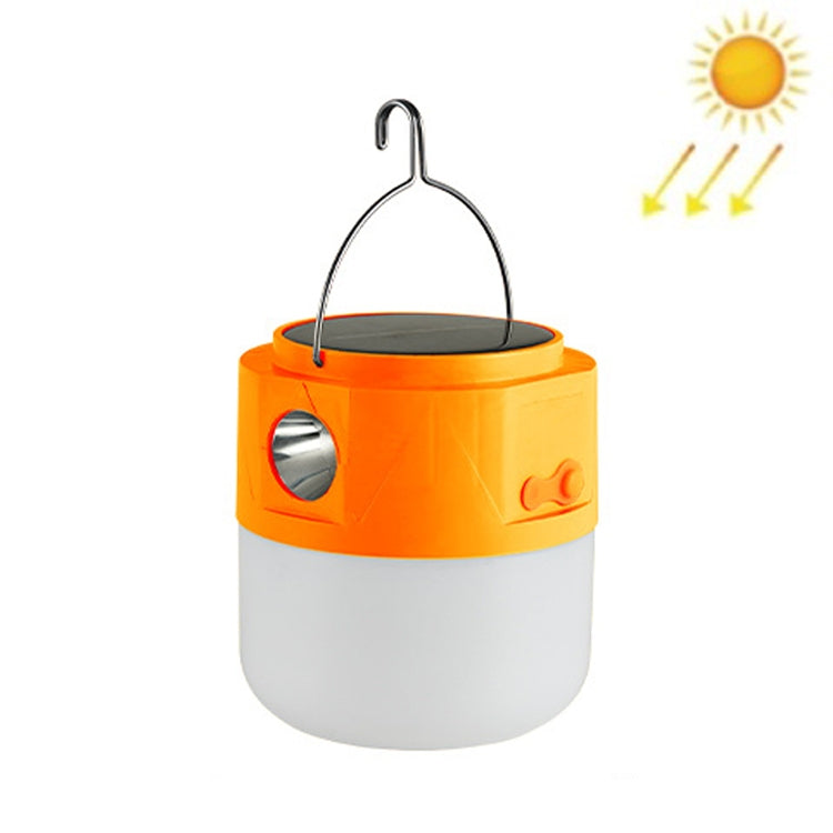 105 Solar Rechargeable LED Bulb Light Camping Light Emergency Light with Flashlight Function — Blue