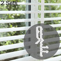 2.0 Inch Venetian blinds Baffle Sequins Lacing Film, 2 Sets
