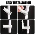 5M Curtain Track Curved Rail Hook Pulley Mounting Code Screw Expansion Plug — view 4