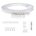 Model Steel Track Set Flexible Silent Slide Track Track with Hooks, Size: