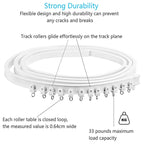 Model Steel Rail Bending Curtain Rail Flexible Guide Set, Size: — view 4