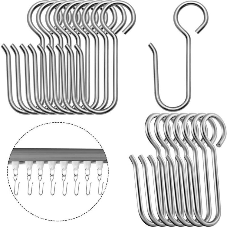 Set Curtain Easy Replacement Hook Accessories — 20PCS Metal Hook