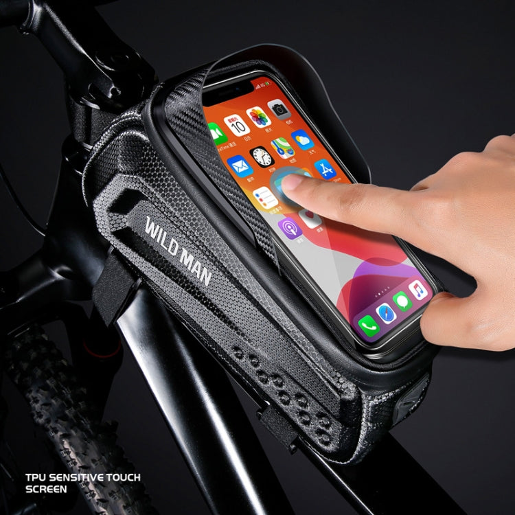 WILD MAN E10 1L Mountain Bike EVA Hard Shell Touch Screen Front Beam Bag — view 5