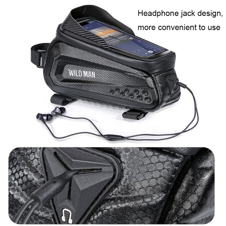 WILD MAN E10 1L Mountain Bike EVA Hard Shell Touch Screen Front Beam Bag — view 6