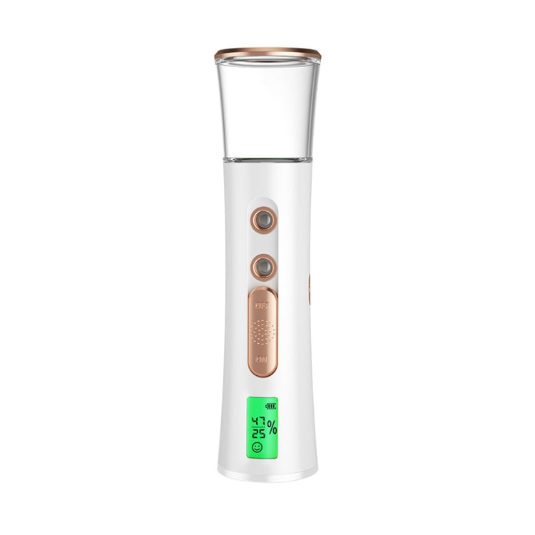Mist Sprayer Handheld Nano Beauty Instrument Mini Hydrating Humidifier — White Pink