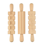 Plasticine Accessory DIY Slime Play Dough Wooden Tools Roller Stamp Rolling Pin Spoon