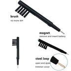 2 PCS 3 In 1 Hearing Aid Cleaning Brush with Wax Loop and Battery Magnet — view 5