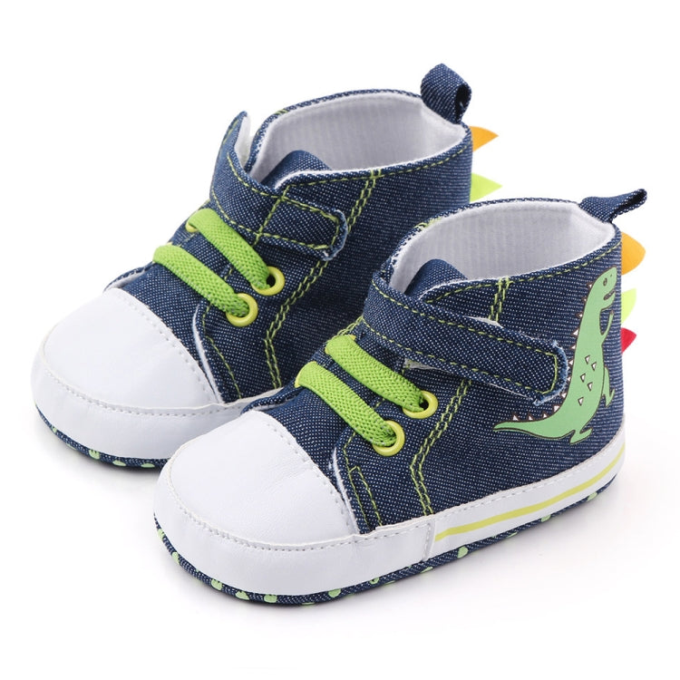 D2399 High Top Canvas Cartoon Dinosaur Small Wave Shoes Cloth Soles Walking Shoes — view 8