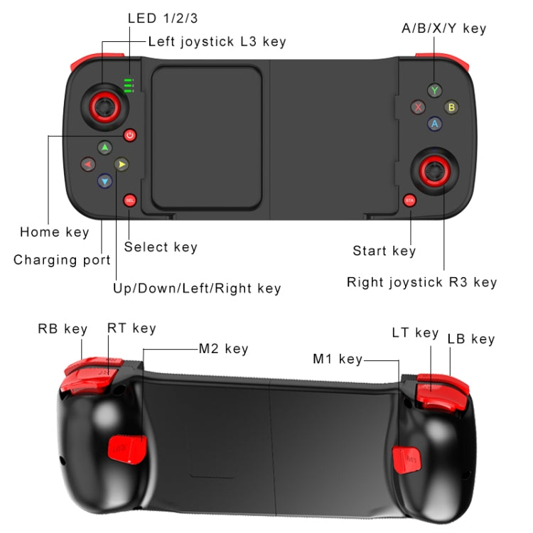 D3 Telescopic BT 5.0 Game Controller For IOS Android Mobile Phone