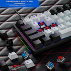 Dark Alien K710 71 Keys Glowing Game Wired Keyboard, Cable Length: 1.8m