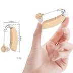 GM-301 Hearing Aid Rechargeable Sound Amplifier, Spec: — With Charging Pod Skin Color+Black