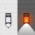 X-A18 59 LED Solar LED Flame Human Sensor Lights Garden Lights