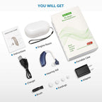 GM-105 Smart Noise Cancelling Ear-hook Rechargeable Elderly Sound Collector, Spec: — view 10
