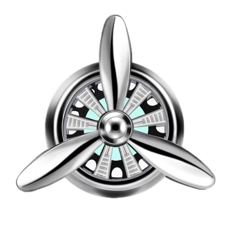 Car Air Outlet Perfume Aromatherapy Swivel Fan — Black Without Light