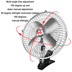 Car Powerful Fixing Clip Cooling High Wind Power Electric Fan, Specification: