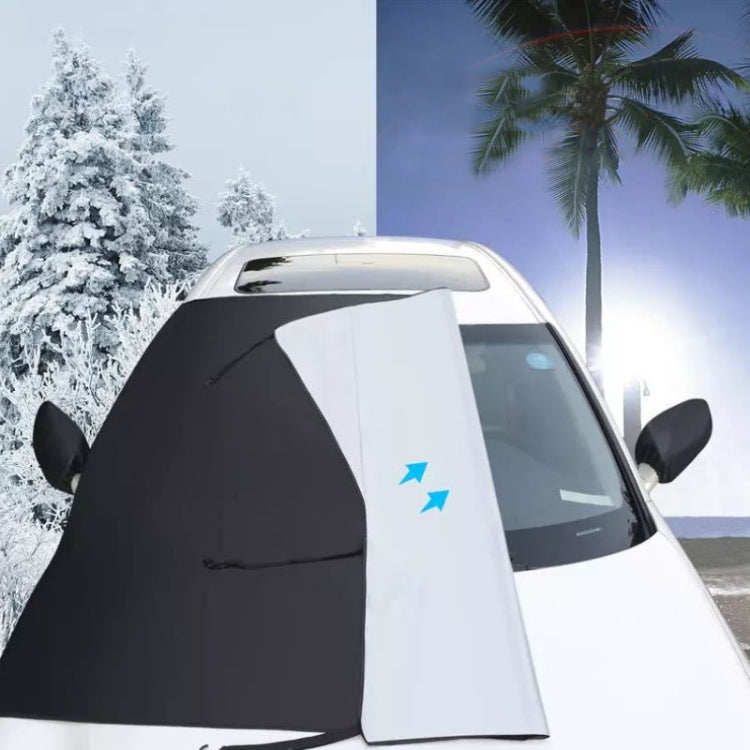 Car Front Window Snow Coated Silver Cloth Anti-freeze Sun Blocker Cover