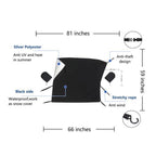 Car Front Window Snow Coated Silver Cloth Anti-freeze Sun Blocker Cover