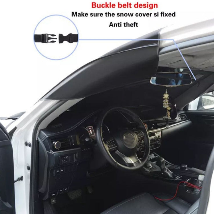 Car Front Window Snow Coated Silver Cloth Anti-freeze Sun Blocker Cover