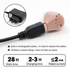 K-88 Wireless Elderly Sound Amplifier Sound Collector Mini Charging Hearing Aids, Plug:, EU Plug — view 3