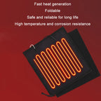 USB Electric Heating Outdoor Windproof And Warm Knitted Hat — Grey
