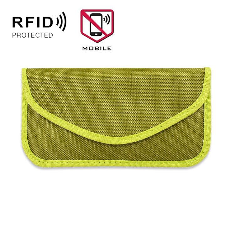 6.5 Inch Cell Phone Signal Shielding Bag Anti-location Isolated Signal RFID Storage Bag — Red