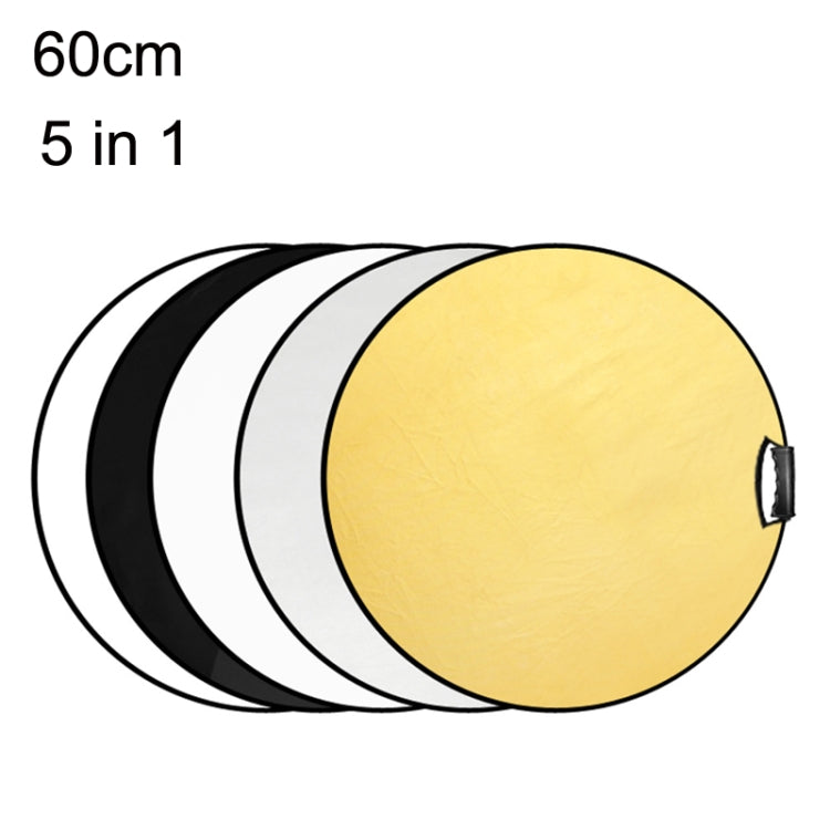 Selens 5 In 1 (Gold / Silver / White / Black / Soft Light) Folding Reflector Board, Size: 100cm Triangle