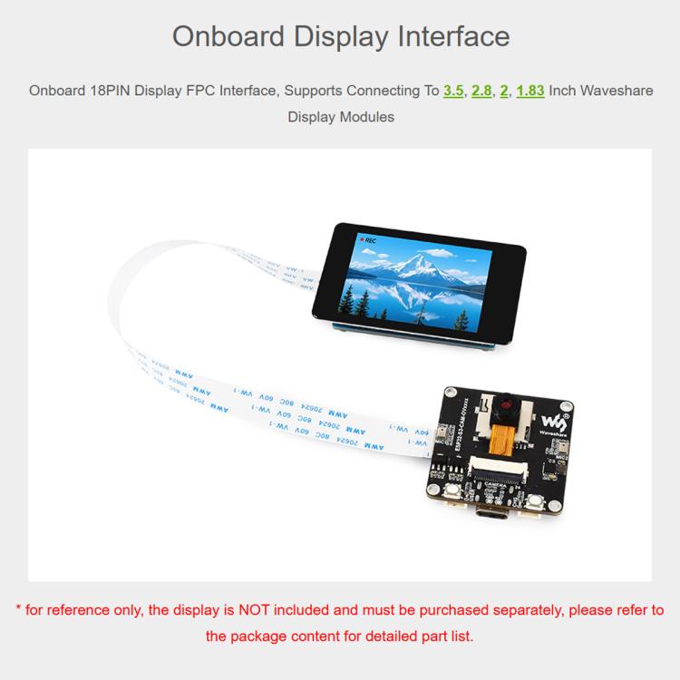 Waveshare ESP32-S3 AIoT Camera Development Board