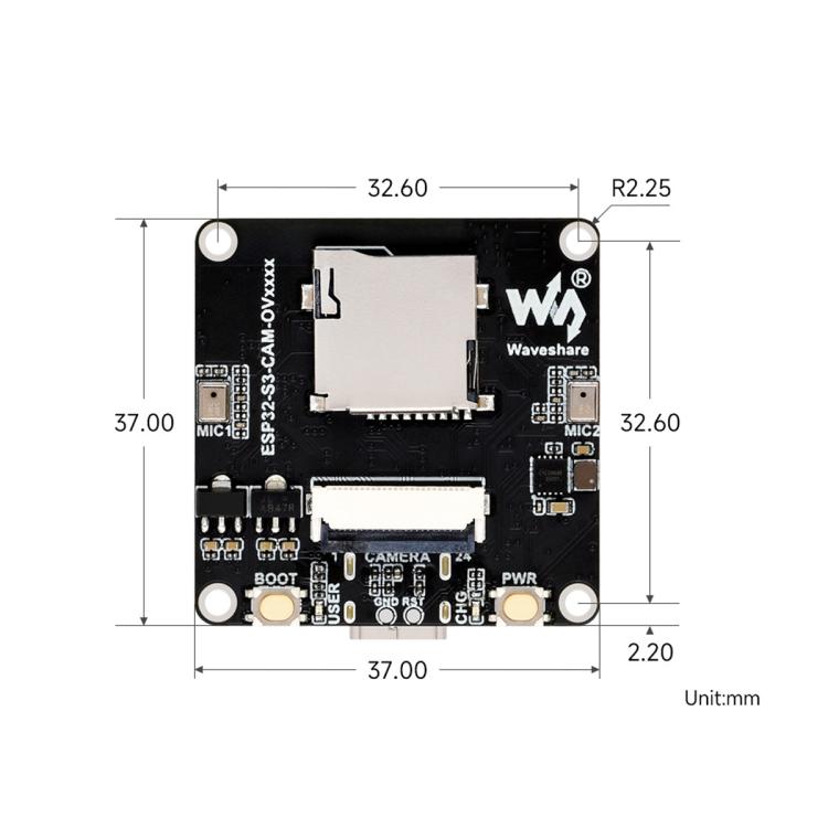 Waveshare ESP32-S3 AIoT Camera Development Board