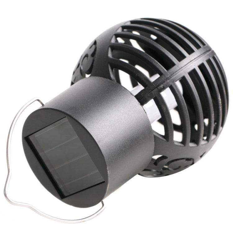 2 PCS Solar Simulation Flame Hollow Ball Hanging Lights Balcony Decorative Lights — 2 PCS Flame Hollow Ball