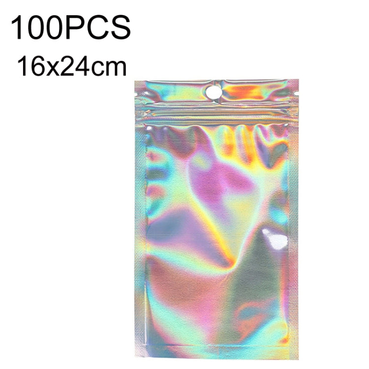 100PCS Laser Self-sealing Packaging Bag Data Line Aluminum Foil Plastic Bag, Size: — 16x20cm
