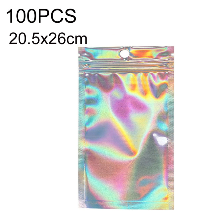 100PCS Laser Self-sealing Packaging Bag Data Line Aluminum Foil Plastic Bag, Size: — 18x26cm