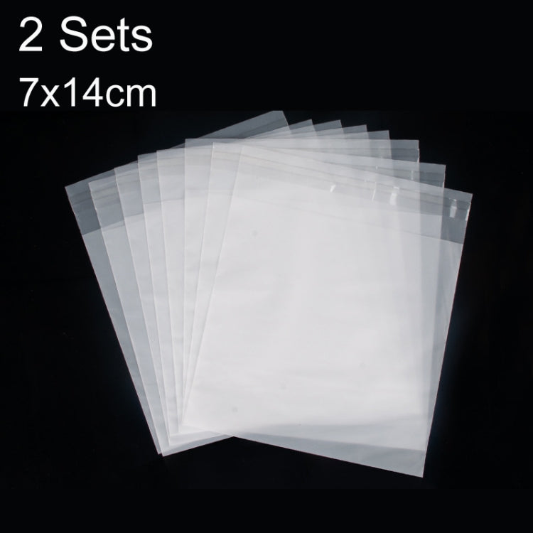 2 Sets CPE Matte Self -Sealed Bag Data Cable Phone Case Packaging Bag, Size: — 200 PCS / Set7x14cm