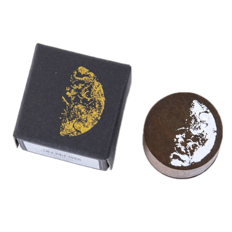 Moon Phase Series Handbook Decoration DIY Wooden Stamp — Ebon moon