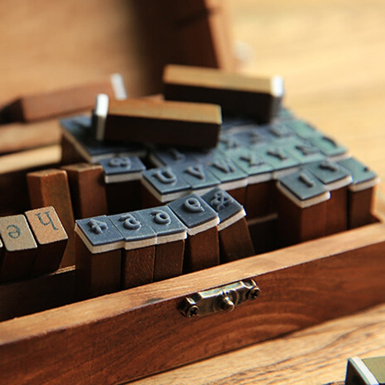 Wooden Numbers + English Letters Seal — view 3