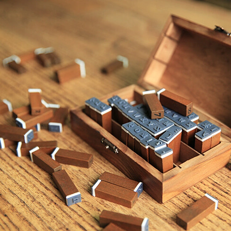 Wooden Numbers + English Letters Seal — view 4