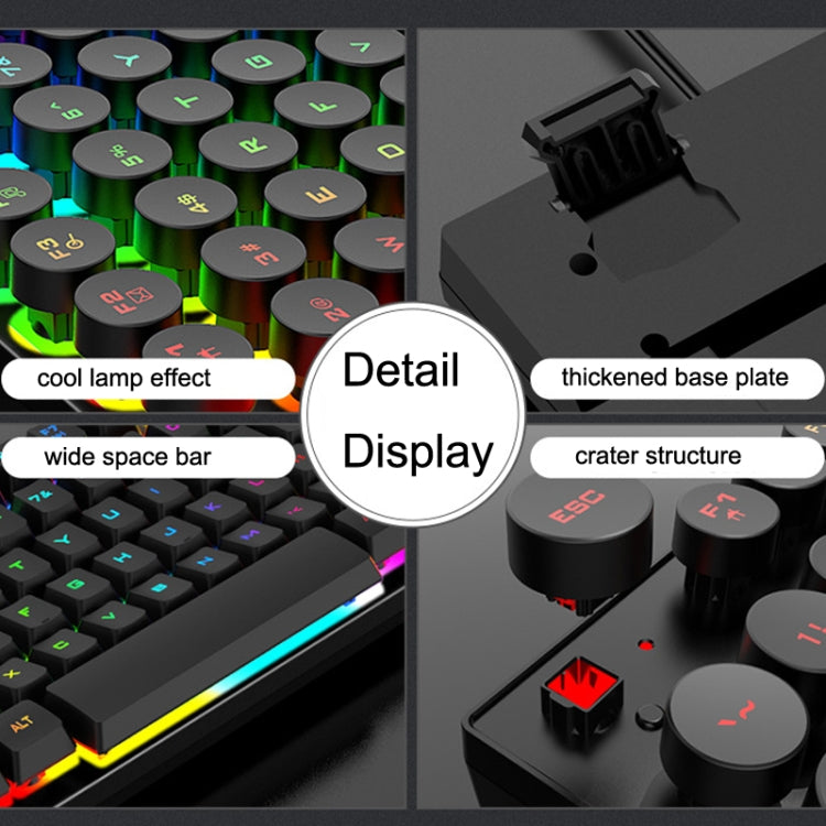 K-Snake K4 104 Keys Glowing Game Wired Mechanical Keyboard, Cable Length: 1.5m, Style: