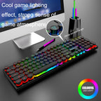 K-Snake K4 104 Keys Glowing Game Wired Mechanical Keyboard, Cable Length: 1.5m, Style: