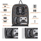 For DJI AVATA Storage Bag Hard Shell Waterproof Shoulder Bag Backpack