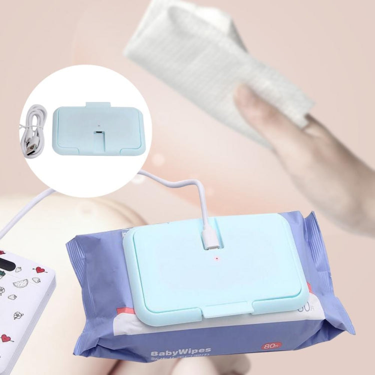 Home Car Portable USB Wet Towel Heater — White