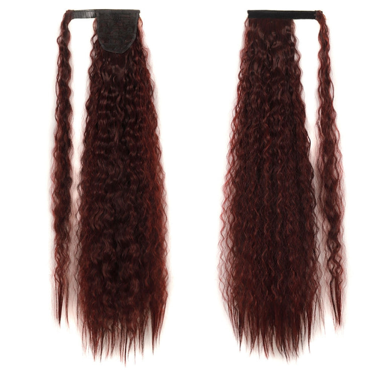 MST8568 Invisible Adhesive Bandage Wigs Corn Perm Long Ponytail Wigs — 1