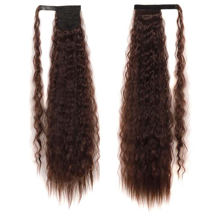 MST8568 Invisible Adhesive Bandage Wigs Corn Perm Long Ponytail Wigs — 2